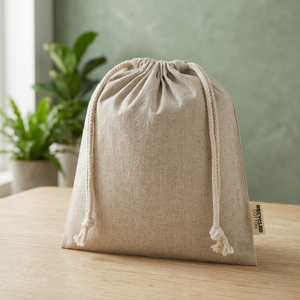 Sacchetto di Cotone Pheebs 1,5L Medio 150 G/m Riciclato Certificato GRS per Confezioni Regalo Ecologico Modello 120671-3 - Product Image 3