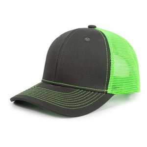 โรงงานขายส่งหมวกแก๊ปตาข่ายปักโลโก้ตามสั่ง หมวกเบสบอลปักโลโก้แบบแปะ หมวกแก๊ป 6 แผง - Product Image 4