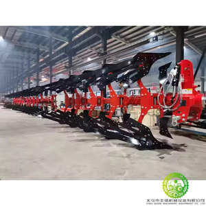 Hydraulic Flip Plow Large Grid Mirror Deep Tillage Reverse Single and Double Ploughing Plow Side Shift Tilting Share Plow Strip - Product Image 6