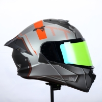 Casque de moto modulable TOOP 2025, nouvelle mode, meilleures ventes, DOT, casque de moto rabattable, ABS, Casco De Moto, lumière LED