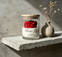 Bougies Pilier Artistiques Parfumées Modernes Sans Fumée en Pots en Verre Biodégradables Naturelles Non Toxiques – Cadeaux de Fêtes pour Noël et Pâques