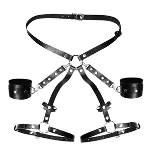 Jouets sexuels SM pour couples, accessoires érotiques alternatifs, ensemble de bondage, menottes, harnais de bondage BDSM, lingerie - Product Image 5
