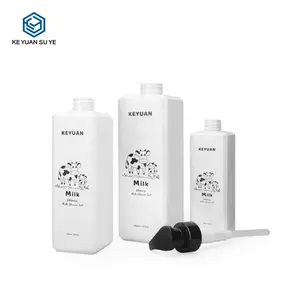 800ml 500ml 300ml Factory Cosmetic Packaging Pump Empty Container Lotion Hair Clean Body Wash Shower Plastic Shampoo Bottle