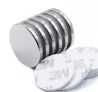 Сильный Постоянный магнит на холодильник N52, редкоземельный неодимовый магнитный диск с самоклеящимся магнитом 3 м, магнитный материал