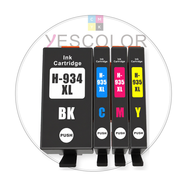 Yescolor Premium Compatible 934 935 XL 934XL 935XL Ink Cartridge for HP Officejet PRO6230/6830 Officejet 6812/6815/PRO6835