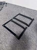 Chaise de bar haute en métal noir mat robuste avec accoudoirs, base personnalisée, pour comptoir, mobilier de maison et de bureau