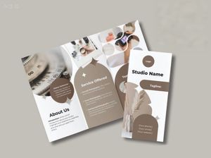 Impression offset personnalisée A5, dépliant couleur, salon de beauté, 2, 3, 4 plis, brochure, manuel d'utilisation, service d'impression de brochures - Product Image 2