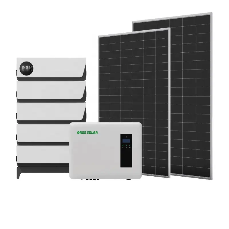 GROWATT 125KW Three Phase On Grid Inverter 340KW On Grid Solar System P-Type Half Cell Monofacial Solar Panels 550W