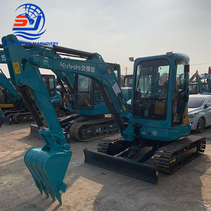 Excavatrice Kubota KX135 3,5 tonnes Mini pelle d'occasion KX135-3 KX135-5 avec certificat CE Chenilles en caoutchouc et cabine climatisée pour la construction urbaine - Product Image 3