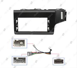 Auto Dashboard Accessoires Stereo Frame Fascia Paneel Voor 2014 2020 Honda Fit Rechterhand 12.3 Inch