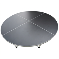 Scène de spectacle sur mesure en gros, installation facile, plateforme de scène en alliage d'aluminium noir pour événements extérieurs et mariages