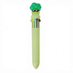 10 Renkli Çok Renkli Meyve ve Sebze Tasarımlı Karikatür Promosyon Plastik Tükenmez Kalem, Özel Logo ile - Product Image 5