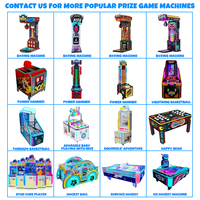 Machine de jeu d'arcade mobile de tir à 4 joueurs, à monnayeur, avec marteau et éclairage LED, équipement de divertissement pour parc d'attractions