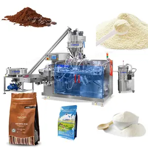 Full Automatic Screw Metering Milk Powder Premade Pouch Spoon Feeder Filling and Packaging Machine