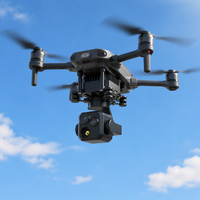 Caméra de drone à 3 axes avec stabilisateur, 3 capteurs EO, grand angle, téléobjectif, imagerie thermique pour UAV
