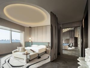 Vente d'usine Sheraton Marriott Boutique hôtel <span class=keywords><strong>en</strong></span> bois meubles pour <span class=keywords><strong>lit</strong></span> une <span class=keywords><strong>personne</strong></span> cadre de <span class=keywords><strong>lit</strong></span> <span class=keywords><strong>en</strong></span> métal King Size ensemble de meubles pour hôtel de luxe - Product Image 3