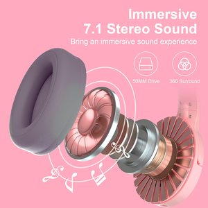 <span class=keywords><strong>Casque</strong></span> de jeu <span class=keywords><strong>sans</strong></span> <span class=keywords><strong>fil</strong></span> PHOINIKAS Q9 <span class=keywords><strong>avec</strong></span> de jolies oreilles de chat, filaire pour PS5, PS4, PC, <span class=keywords><strong>Nintendo</strong></span> <span class=keywords><strong>Switch</strong></span> - Product Image 4