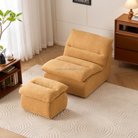 118035 Quanu Nouveau design Canapé paresseux Relaxant Confortable Résistant à l'usure Plusieurs couleurs Canapé individuel pour chambre à coucher et salon