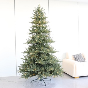 <span class=keywords><strong>Sapin</strong></span> de Noël <span class=keywords><strong>artificiel</strong></span> réaliste en PE de qualité supérieure de 4 pieds, 5 pieds, 6 pieds, 7 pieds, 2024, avec lumières blanches chaudes - Product Image 1
