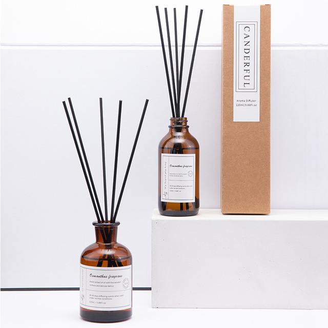 Luxury 125ml 250ml Clear Aromatherapy Glass Bottles with Caps for DIY Reed Diffuser Sets Custom Logo Home Decor Packaging
