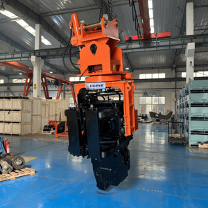 Impugnatura laterale idraulica Vibro martelli battipalo <span class=keywords><strong>Driver</strong></span> per 15Ton 16Ton preciso pila di guida - Product Image 3