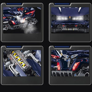 Guly 10641 Nuevo Modelo de Vehículo Deportivo Clásico de Alta Calidad a Escala 1:8, Juego de Bloques de Construcción, Juguetes de Carreras para Armar, Regalo de Cumpleaños - Product Image 5