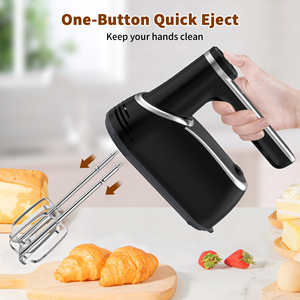 Mixer da <span class=keywords><strong>Cucina</strong></span> a 12 Velocità con <span class=keywords><strong>Design</strong></span> a Doppio Frusta per Preparare Torte e Creme, <span class=keywords><strong>Miscelatore</strong></span> Manuale Compatto - Product Image 5
