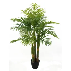 Dongguan Suppliers Cheap Real Touch Faux Areca Palm Tree Tropical Artificial Green Plants For Home Office Patio Living Room