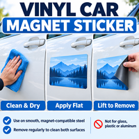 Autocollants magnétiques en vinyle couleur personnalisés pour la publicité d'entreprise et la promotion de véhicules, logo pour votre voiture, fourgonnette, camion