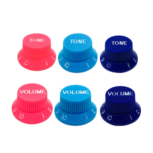 Kenop gitar ST kontrol kecepatan nada <span class=keywords><strong>Volume</strong></span> gaya topi atas plastik putih untuk bagian pengganti gitar listrik - Product Image 4