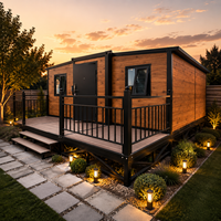 Maison conteneur de luxe extensible de 40 pieds, pliable, préfabriquée en acier, avec salle de bain et cuisine, logement temporaire, hôtel moderne