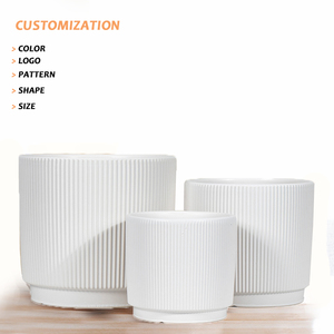 Vente en gros de pots de fleurs en porcelaine émaillée au design créatif, <span class=keywords><strong>d</strong></span>écoration intérieure et de jardin, pots en céramique en vrac à vendre - Product Image 1