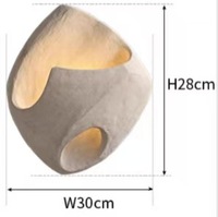 Lampe murale japonaise Wabi Sabi en ciment avec un design créatif et industriel pour la décoration intérieure