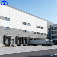 Entrepôt en acier préfabriqué écologique de grande envergure pour parc industriel