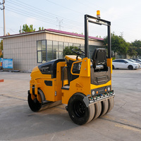 Offre Spéciale : Compacteur Vibratoire Routier Diesel Autoporté à Double Tambour de 1,5 Tonne avec Garantie