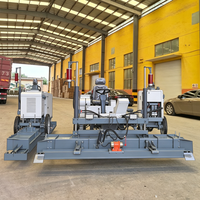 Machine à niveler au laser à quatre roues avec récepteur laser double pour travaux de sol de haute précision