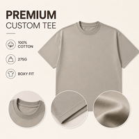 T-shirt basique décontracté 100 % coton imprimé sur mesure pour homme – Coupe ample et décontractée pour le quotidien – Vente en gros