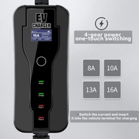 Câble de charge universel pour VE, pistolet de recharge AC, Plug and Play, GBT Type1Type2, 8A/10A/13A/16A, 5m, 3.5kW, pour la maison et le lieu de travail