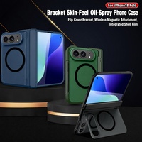 Coque de téléphone magnétique de luxe C0264, design à rabat intégral avec support, toucher doux, pour iPhone Duo