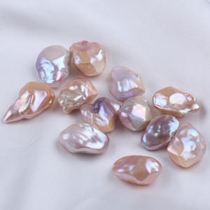 Fournisseur direct du fabricant, perles d'eau douce baroques de 15 à 20 mm, forte brillance, diamant, bus, accessoires semi-finis pour bricolage - Product Image 5