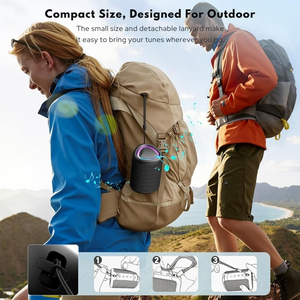 Altavoz Inalámbrico para Exteriores con Bluetooth, Portátil, Resistente al Agua IPX5, Emparejamiento TWS, Sonido HD de 15W, LED, 15 Horas de Reproducción, para Camping, Playa, Piscina - Product Image 5