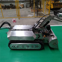 Robot de dragage de tuyaux à commande à distance, facile à utiliser, haute puissance d'aspiration, XZC1206-4, acier inoxydable 304, ensemble complet