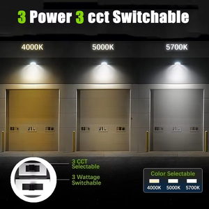 Saa công nghiệp LED Flood Lights 3 watt 3cct 35 Wát Đèn pha với tế bào quang điện cảm biến cắm phản xạ đường hầm xây dựng phòng tập thể dục thể thao Tòa Án - Product Image 4