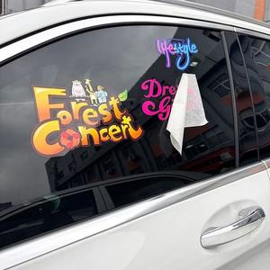 Decalcomanie <span class=keywords><strong>per</strong></span> parabrezza auto taglio personalizzato in vinile <span class=keywords><strong>con</strong></span> marchio stampa lettera testo Logo PVC auto trasferimento <span class=keywords><strong>adesivi</strong></span> - Product Image 4