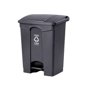 2022 manufacturer cheapest 68l classified convenient hospital kitchen indoor household waste bin medical use rectangular tin can