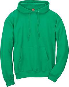 Sweat-shirt à capuche en jersey uni teint en pièce pour homme, 100 % polyester, avec design doublé, poids du tissu 340 g, séchage rapide - Product Image 1