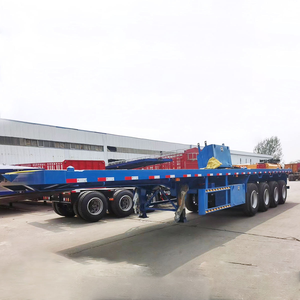Semirremolque de Plataforma Plana de 3 Ejes, Capacidad de Carga 1001-2000 kg, Dimensiones 12.5x2.5x1.5m, Origen Shandong, para Diversos Terrenos, Fuerte Agarre, Confiable - Product Image 2