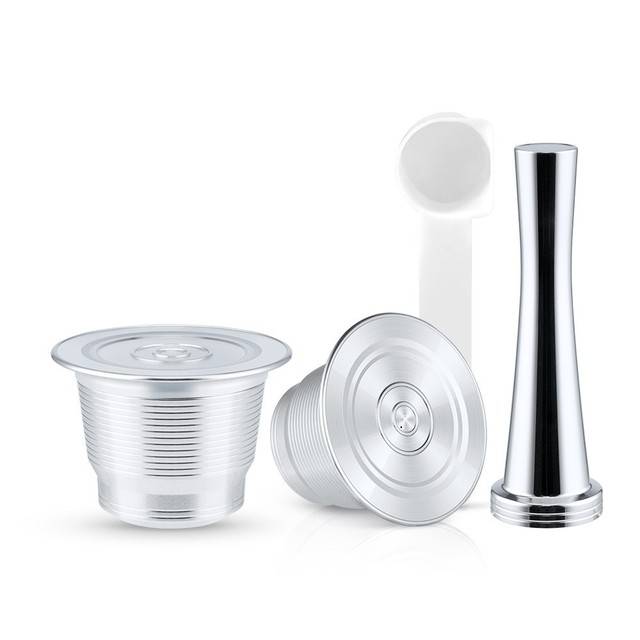 Coffee Stainless Steel Reusable Capsule Permanent Coffee Pod Holder Compatible for Automatic Coffee Capsule Sealing Machine