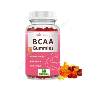 GOH OEM Private Label pre-workout Supplement BCAA Energy Gummies Branded-Chain Amino Acid Gummies untuk pertumbuhan otot