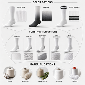 Chaussettes de compression montantes personnalisées avec logo pour hommes et femmes, idéales pour la course, le cyclisme, le soutien athlétique, le sport et les activités de plein air - Product Image 4